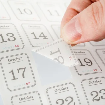 12 Listov 365 Dní Kalendárneho Nálepky Materiál Papier Nastaviť Písací Papier Karty DIY Denník Scrapbooking Dekorácie Denníka
