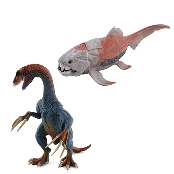 2 Ks Jurský Tyrannosaurus Pterosaur Carnotaurus Dinosaurov Modely Údaje Hračky-19 X 11 X 21 cm & 20 X 8,5 X 9.4 Cm
