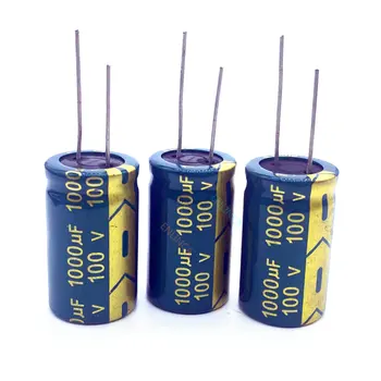 2 ks/veľa vysoká frekvencia nízka impedancia 100V 1000UF 18*30 20% RADIÁLNYM hliníkovým elektrolytický kondenzátor 1000000nf 20%