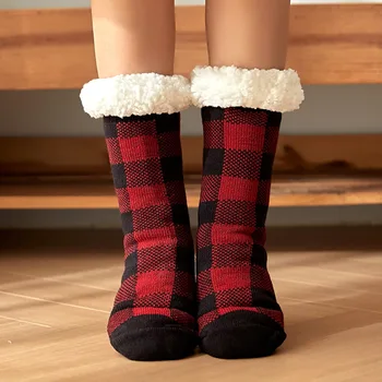 2022 nové zimné ženy, podlahy Koberec ponožky Domov Spať Ponožky Teplé Papuče skarpety zimowe damskie calcetines divertidos mäkké