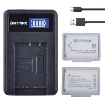 2x NPBX1 bateria NP-BX1 np bx1 Batérie+ LCD USB Nabíjačka pre Sony DSC RX1 RX100 AS100V M3 M2 HX300 HX400 HX50 HX60 GWP88 AS15
