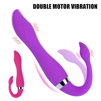 36 Frekvencia Análny Plug Výkonný Dual Motorových Dildo Vibrátor Sexuálne Hračky Pre Ženy G-Bod Stimulátor Klitorisu Silikónové Dospelých Produkt