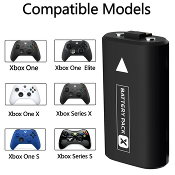 4pcs Náhradné Batérie pre Xbox Série X/Y, Xbox Jeden, Xbox One S, Xbox One X, Xbox Jeden Elite Nabíjateľná batéria