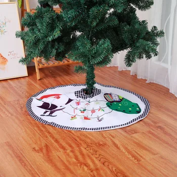 90 cm Biela Dacron Krátke Plyšový Vianočný Stromček, Sukne, Veselé Vianoce Zimné Dekorácie 2018 pre Domáce Alfombra Para Arbol De Navidad