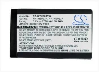 Cameron Čínsko 1700mAh batériu pre MOTOROLA DTR410 DTR520 DTR550 DTR620 DTR650 MTH650 MTH800 NNTN4655 NNTN6922A NNTN6923A SNN5705C