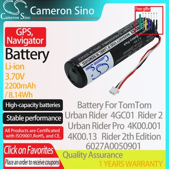 CameronSino Batérie pre TomTom Urban Rider 4GC01 Rider 2. Vydanie 4K00.001 Rider hodí TomTom 6027A0050901 GPS Navigátor batérie