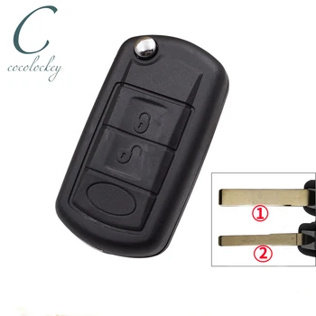 Cocolockey Skladacie Flip Diaľkové Tlačidlo Shell vhodné na Land Rover Discovery 3 LR3 Flip Kľúč pre Range Rover Diaľkové Kľúča Vozidla
