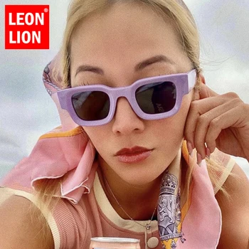 LeonLion Malé Retro Slnečné Okuliare Mužov Punk Dizajnér Námestie Okuliare Muži/Ženy, Luxusné Značky Okuliarov Mužov Strany Lentes De Sol Mujer