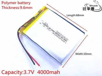 Liter energie batérie 1pcs/veľa 965068 Akumulátor 3,7 V 4000mAh Nabíjateľná Lítium-Polymérová Pre E-knihy
