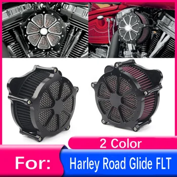 Motocykel Turbíny Vzduchu Čistič Príjem Filtračný Systém Držiak Pre Harley Road Glide FLTR 08-16