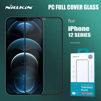 Nillkin pre iPhone 12 Pro Max Tvrdeného Skla PC Úplné Pokrytie Ultra-Jasné, Ochranné Screen Protector pre iPhone 12/12 Pro/12 Mini
