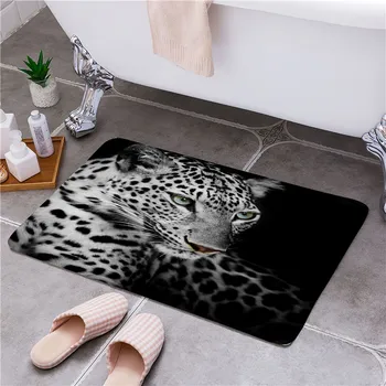 Silný Leopard Vstupné Dvere Podlahy Mat Dvere Mat Non-Slip Nohy Pad Domov Vitajte Koberec, Na Chodbe Vaňa Kuchyňa Rohožky