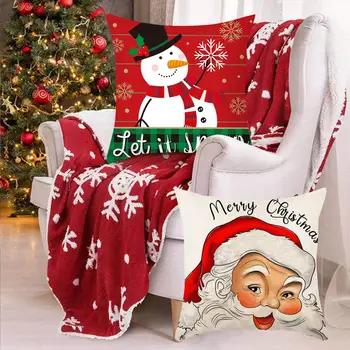 Vianočné obliečka na Vankúš Praktický Polyester Krásne pre Obývacia Izba Vankúš Hodiť Vankúš