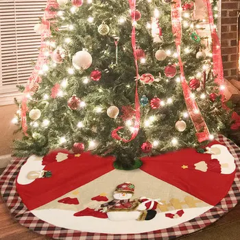 Vianočný stromček zástera strom sukne červená Vianočné ozdoby na Vianočný stromček base ozdoby na Vianočné stromčeky