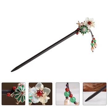 Vlasy Čínsky Prútika Kvet Stick Retro Vlásenky Japonský Vintage Palice Hanfu Kostým Oblečenie Sponky Do Vlasov Kvetinový Kimono Pin