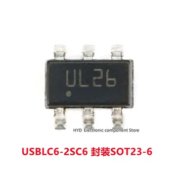 10 KS USBLC6-2SC6 USBLC62SC6 SOT23-6 UL26 ESD elektrostatické ochrany