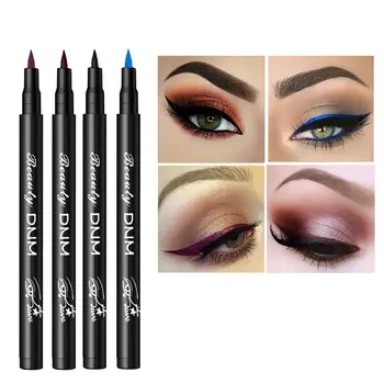12 Farieb Kozmetické Nástroje Eye Make-Up Matný Eye Liner Pen Eyeshadow Pigment Kontúrovacia Ceruzka Kvapaliny