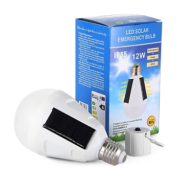 12W Solárny panel LED žiarovka LED Solárne Lampy Solárne Napájanie IP65 LED Svetlo Vonkajšie Solárne Lampy Pozornosti Záhradné Svetlo Núdzové Svietidlo