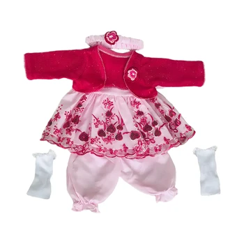 22 Palcový Bábiky Oblečenie Roztomilý Šaty Nastaviť Reborn Bábiky Príslušenstvo Simulácia Bábiky Oblečenie Baby