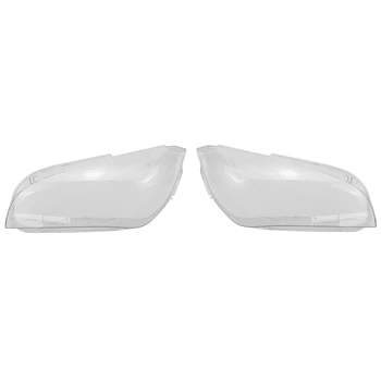 2x Pre-BMW X1 E84 2010-2014 Ľavé/Pravé predné svetlo Shell Tienidlo Lampy Transparentný Kryt Objektívu Kryt Svetlometu