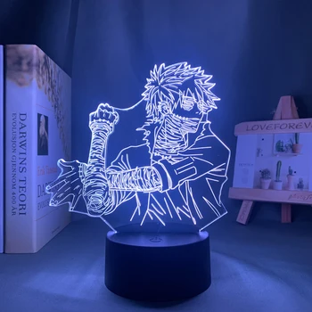3d Lampa Anime, Môj Hrdina Akademickej obce Dabi Lampa pre Spálne Dekorácie Darček k Narodeninám Toya Todoroki Led Nočné Svetlo