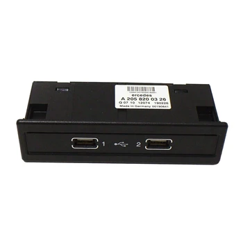 A1728202826 Auto prístrojovú dosku USB portov Pre Mercedes-Benz C200 C260 C300 E300 GLA200 USB Hub Integrované Line Interface