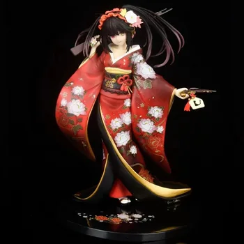 Anime Dátum Live Tokisaki Kurumi nočná mora Kimono PVC Akcie Obrázok Zberateľskú Model Bábiky Hračky 23 cm