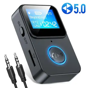 Bezdrôtový Bluetooth-kompatibilné Audio Music Adaptér S Displejom Audio prijímač s on-screen display textov Bezdrôtový r