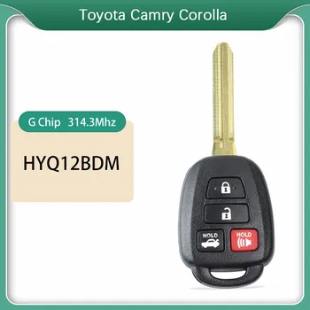 CN007100 Toyota Camry Corolla 2012-2017 Aftermarket 4 Tlačidlo Diaľkového kľúča Vozidla S 314.4 MHz G Čip FCC HYQ12BDM