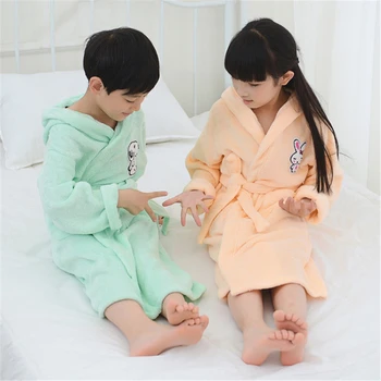 Detské oblečenie župan jeseň kimono pribrala pyžamo cartoon kapucňou пижама chlapca a dievčatá, baby, odev spánku župan 2020