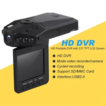 Drop Shipping Profesionálny Full Auto DVR Vozidla, Kamera, videorekordér Cam Infra-Red Noc Hot Predaj