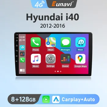 Eunavi 7862c 4G Android 10 autorádia Pre Hyundai i40 2012 - 2016 Multimediálne Video Prehrávač, GPS, RDS Carplay 2 Din Auto Stereo Audio