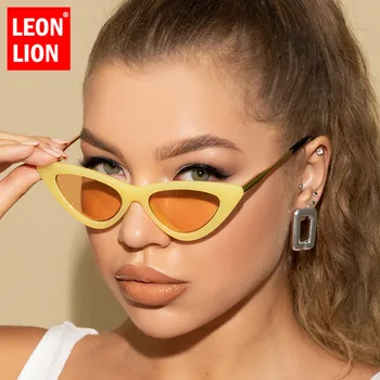 Leonlion Cat Eye slnečné Okuliare Ženy Malé Rámom slnečné Okuliare Ženy 2021 Luxusné Značky Cateye Odtiene pre Ženy Gafas De Sol Mujer