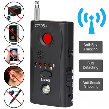 Multi-funkcia Anti-spy Detektor GSM Kamera Audio Chybu Vyhľadávanie Signálu GPS Objektív Tracker rozpozná Bezdrôtové Objektív Prístroja Vyhľadávanie