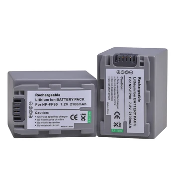NP-FP90 2100mAh NPFP90 Batérie pre Sony DCR-HC30 40 43E 85 94E 96 DCR-SR30 60E 70E 80E 100 Videokamier ako NP-FP30 FP50 FP60 FP70