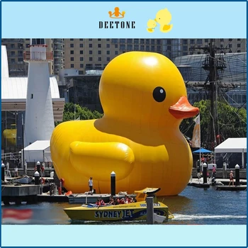 Obrie krásne kreslené reklamný model žltá nafukovacie kačica na predaj