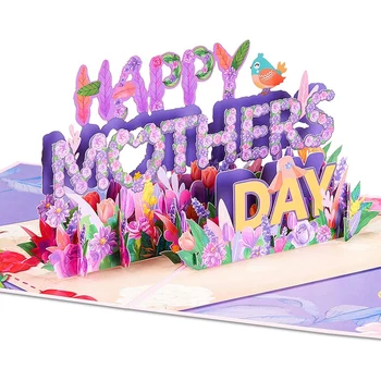 Papier Šťastný Deň Matiek -Up Kartu 3D Deň matiek Karty pre Mamu Babička, Matka v Práve Manželka, Milenka