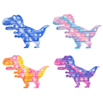 Pop Push Bublina Relaxačná Hračky Rainbow Dinosaura Pop Fidget Odbúranie Stresu Squeeze Hračky Zmyslové Proti Stresu Hry, Hračky, Darčeky