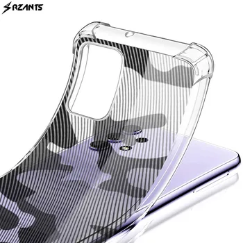 Rzants Kamufláž obal Pre Samsung Galaxy A72 4G 5G Vzduchovom Vankúši Shockproof Prípade Silikónové TPU Kryt Telefónu