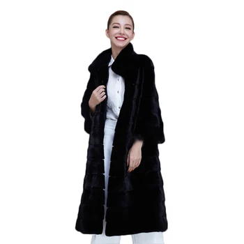 S-4XL Zimný Kabát Ženy 2021 Vysokej Kvality Umelú Kožušinu Kabát Ženy Dlho Líška Srsť Srsť Žena Voľné Umelú Kožušinu Bunda Ženy Kožušinový Kabát