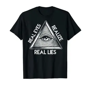 Skutočné Oči Uvedomiť Si Skutočný Leží T-Shirt. Letné Bavlna Krátky Rukáv O-Krku Mens T Tričko je Nové S-3XL