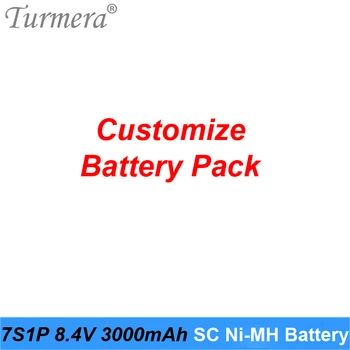 Turmera 8.4 V 3000mAh SC3000 Ni-MH Batéria pre 7S1P Prispôsobiť