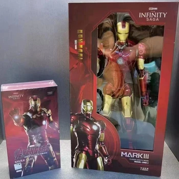 Zd 1/5 Iron Man 36 cm Mk3 Pôvodné Marvel Legendy 10. Výročie Zber Tony Stark Model Akcie Obrázok Hračky pre Deti Darček